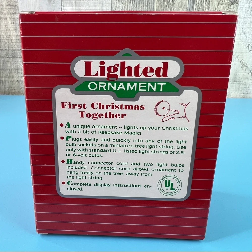 Hallmark Keepsake Ornament Magic Lighted First Christmas Together Dated 1988